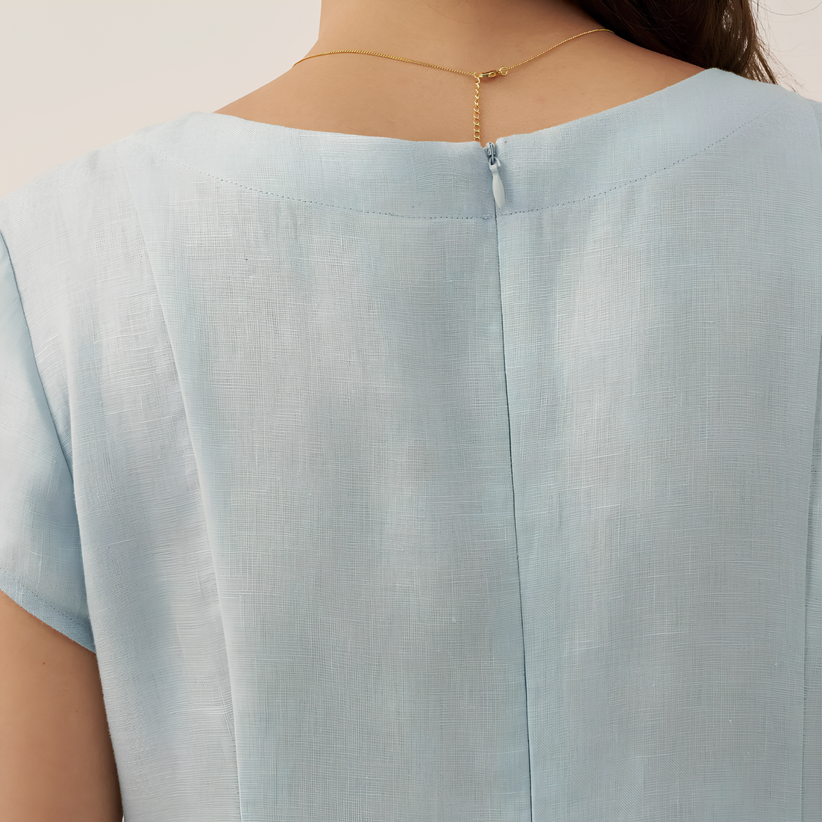 Alexa V-Neck Linen Dress
