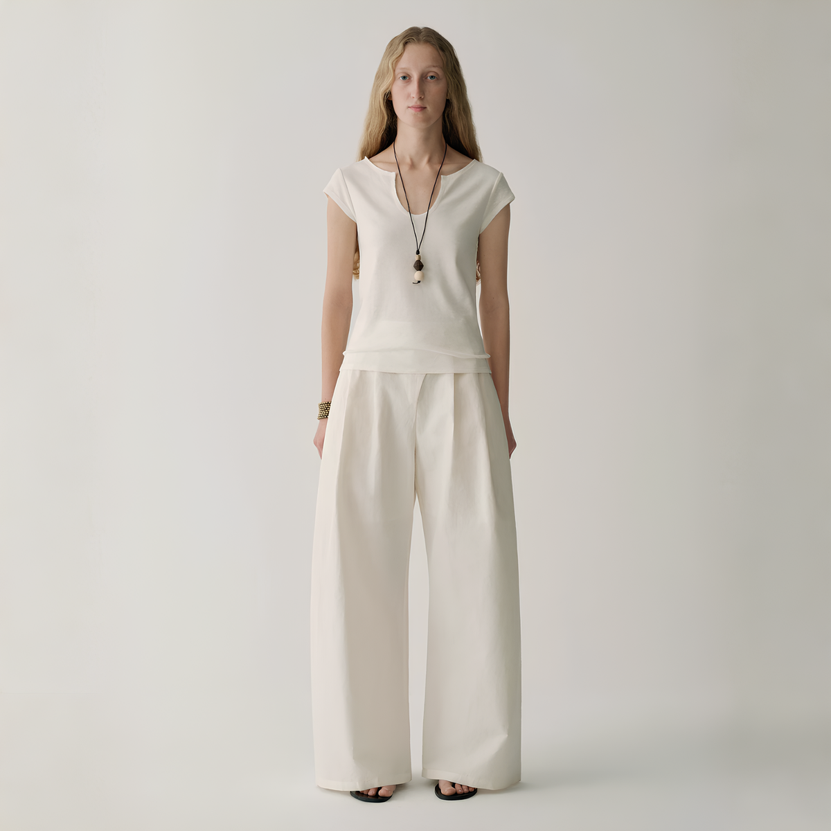 Amme Cotton Linen Trousers