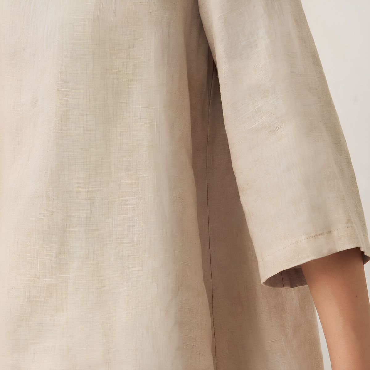 Anna Asymmetric Linen Top
