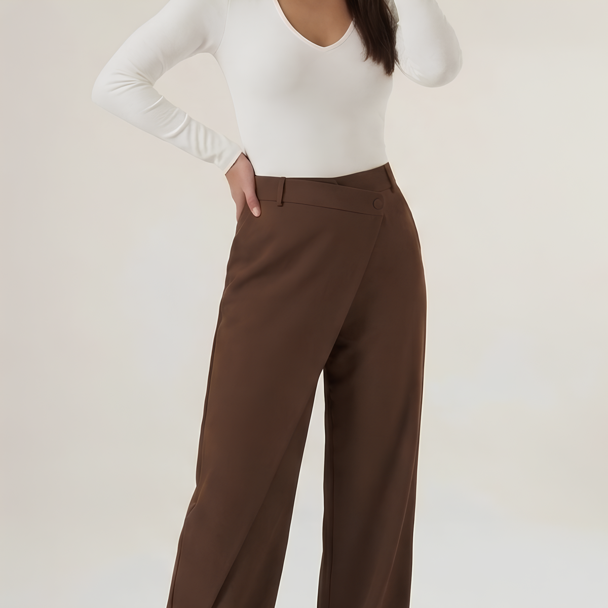 Asymmetrical Tailored Pants
