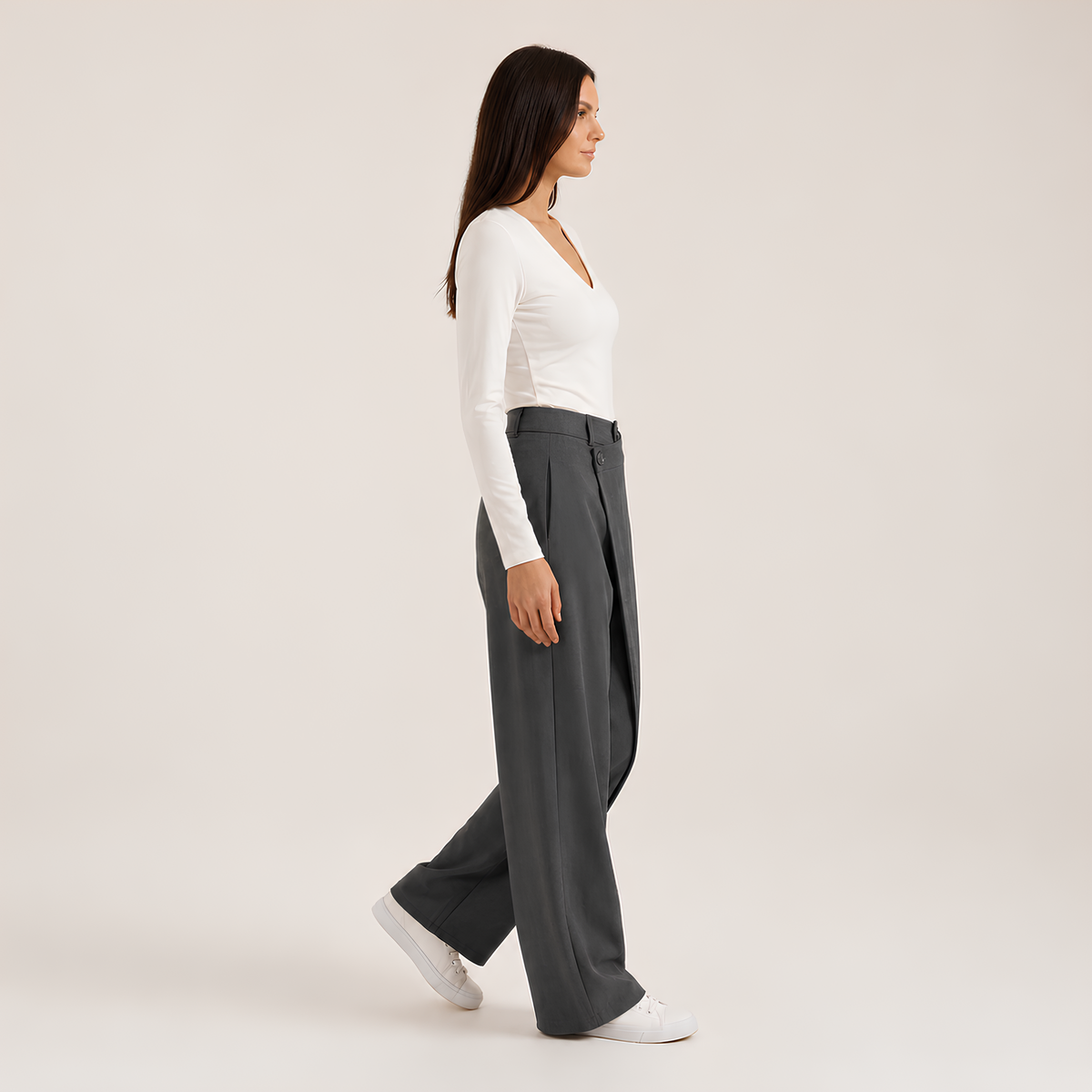 Asymmetrical Tailored Pants