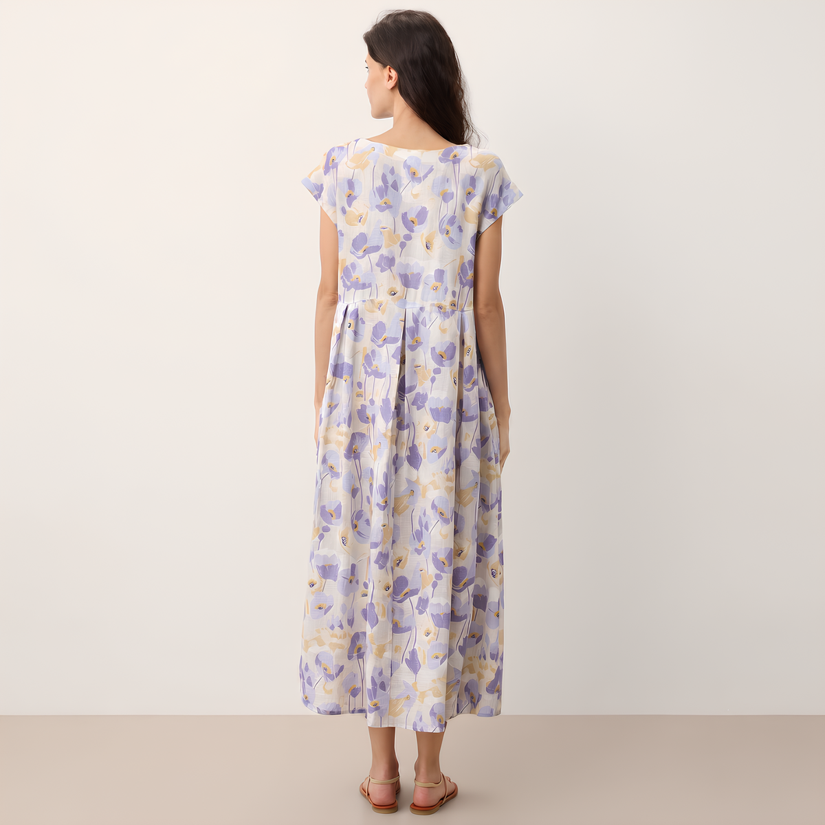 Carnation Linen Maxi Dress