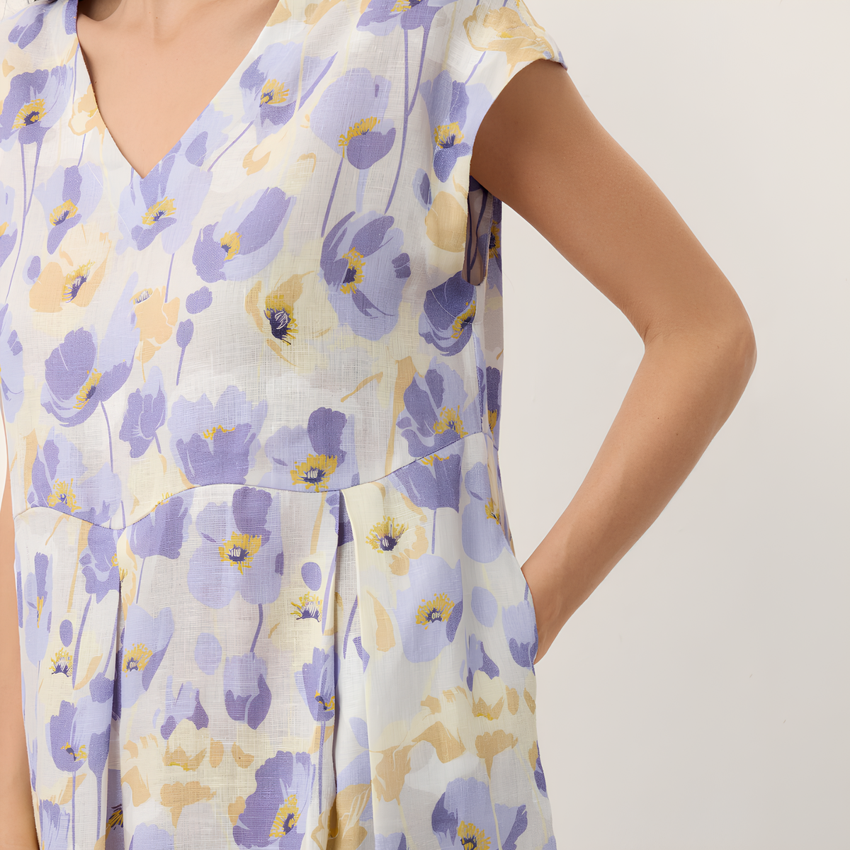 Carnation Linen Maxi Dress