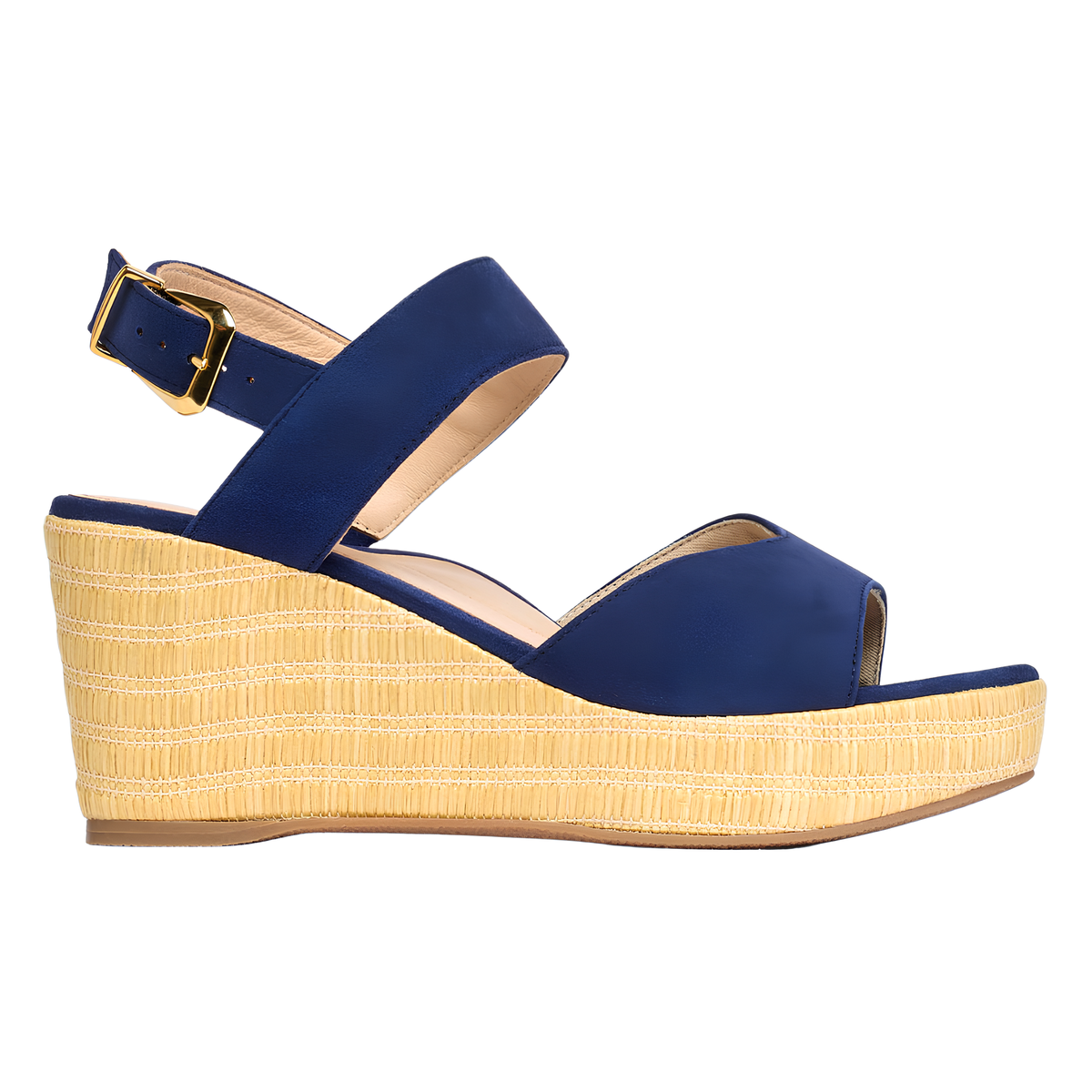 Eloise Navy Suede Wedges
