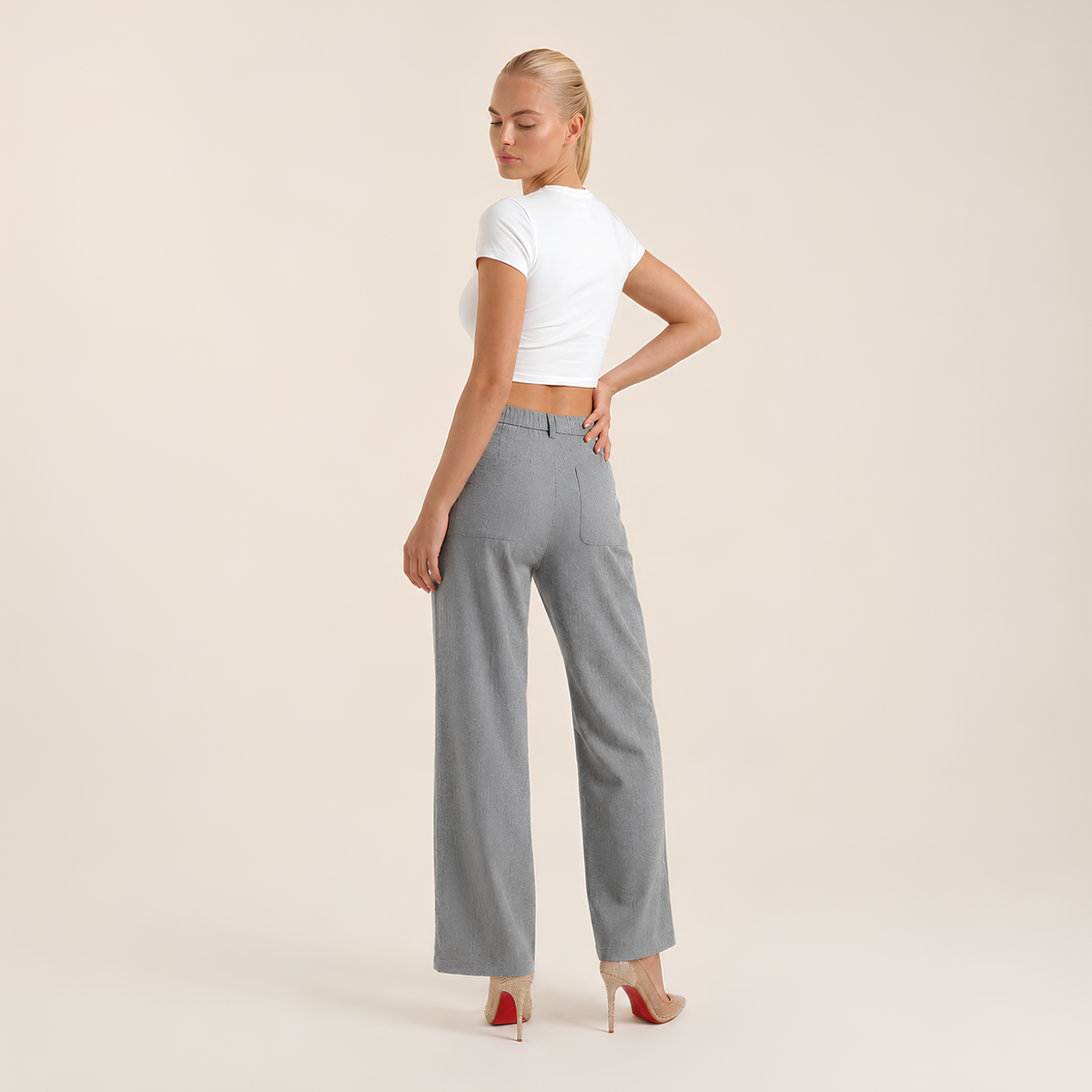 High Waist Corduroy Pants