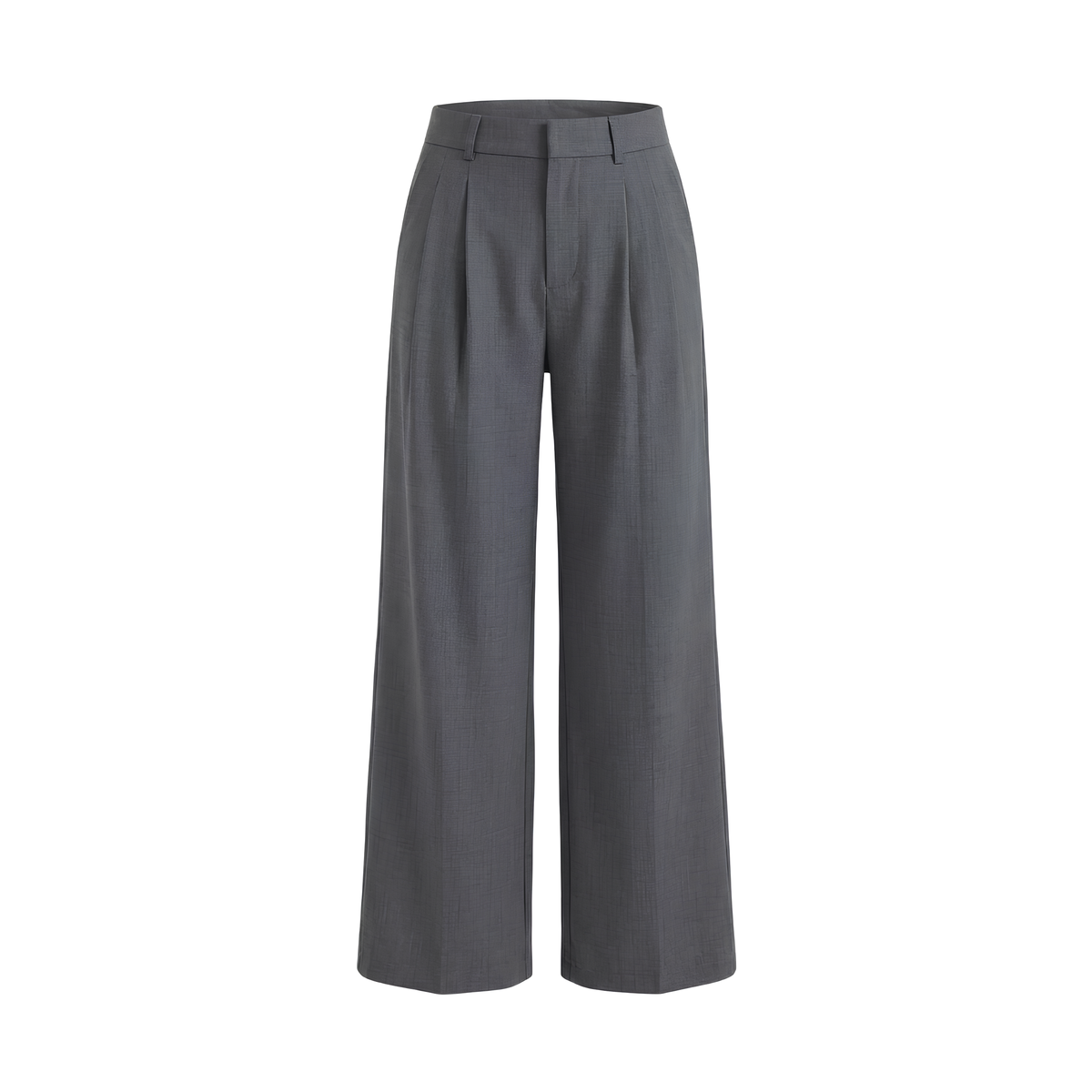 High Waist Linen Blend Pants