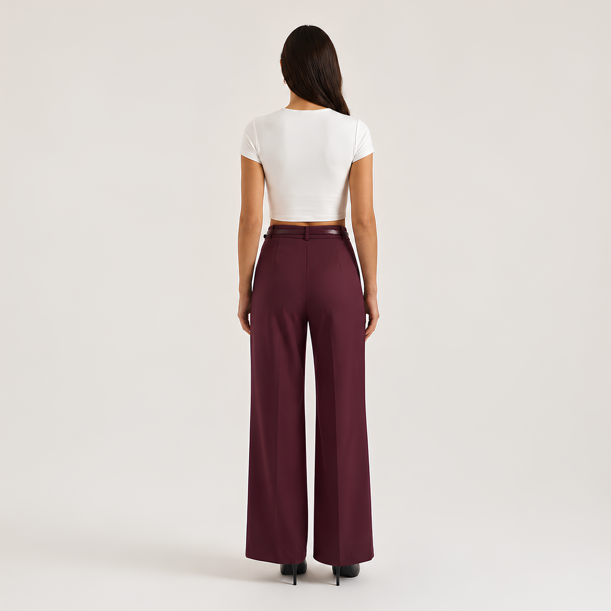 High Waist Tailored Pants