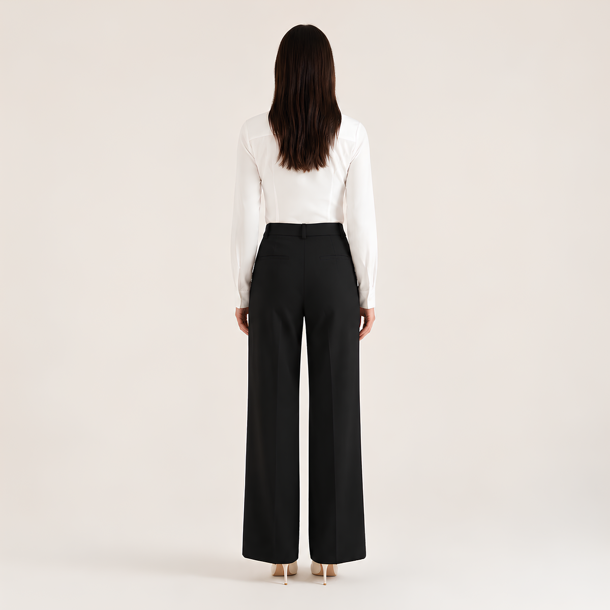 High Waist Tailored Pants
