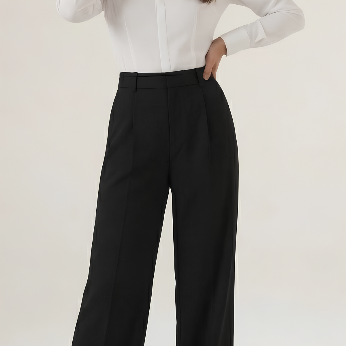 High Waist Tailored Pants