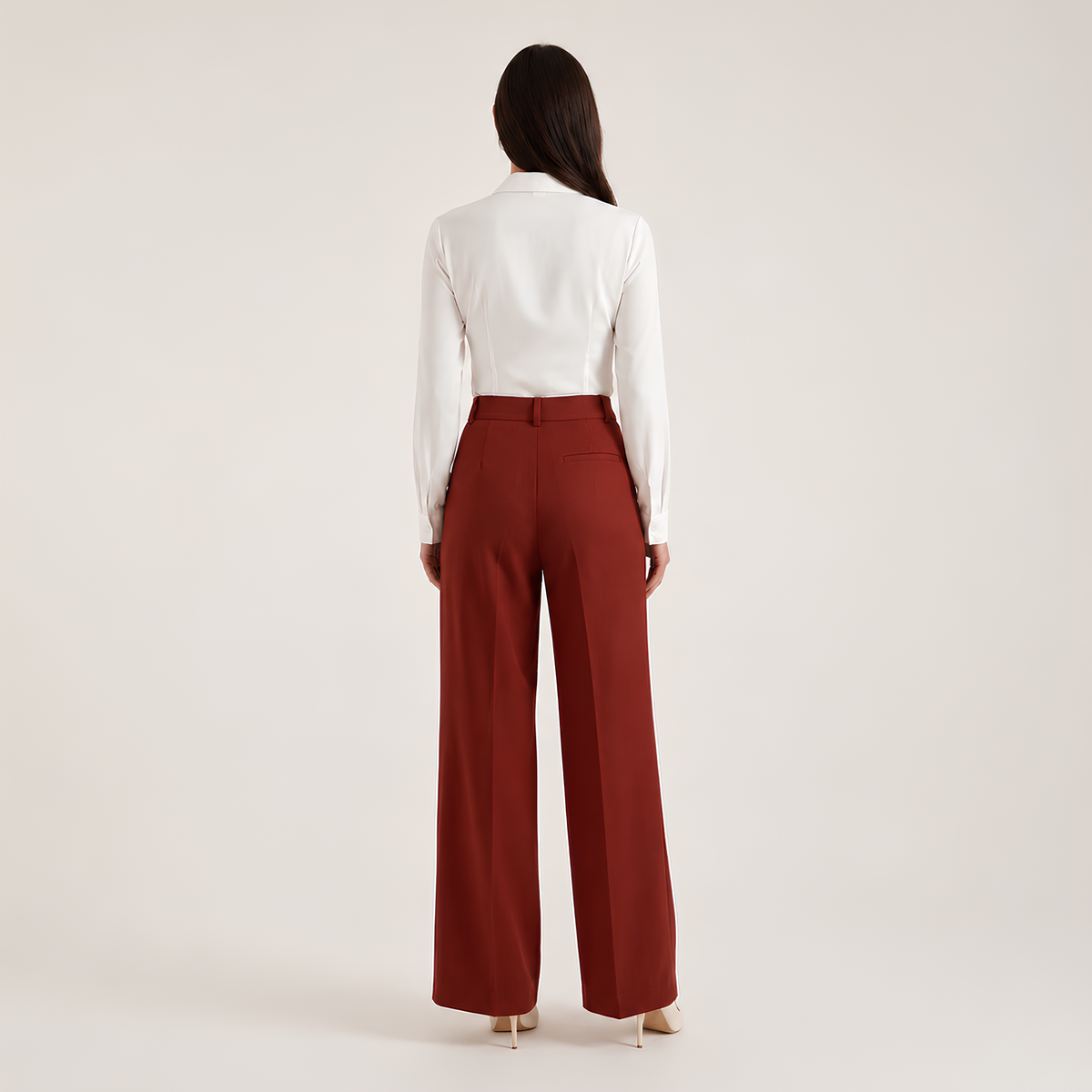 High Waist Tailored Pants