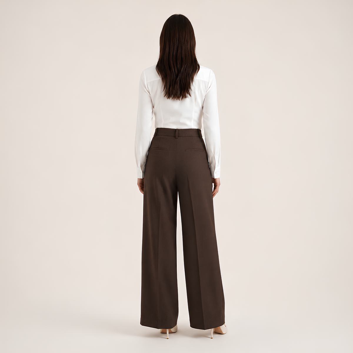 High Waist Tailored Pants