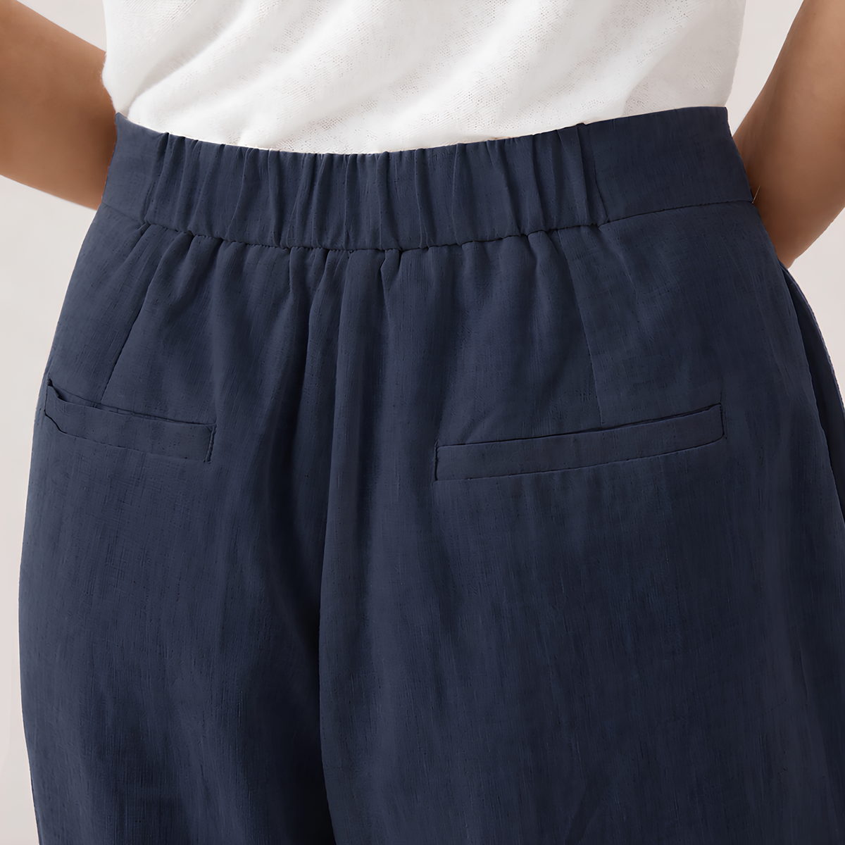 Kaya Buttoned Linen Trousers