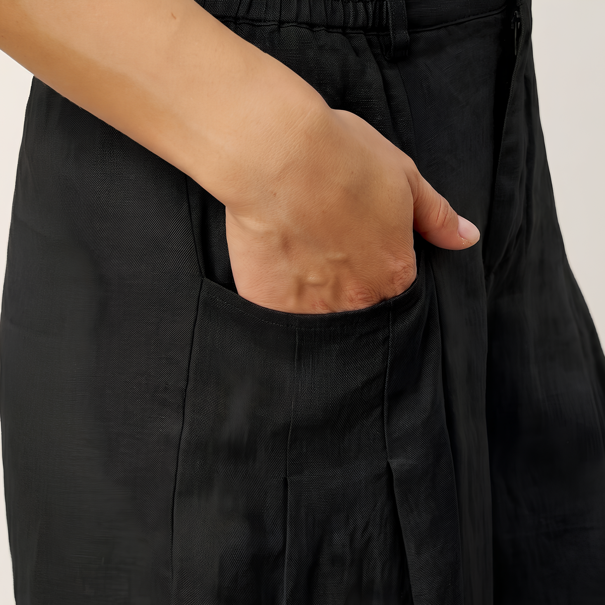 Vera Pleated Linen Trousers