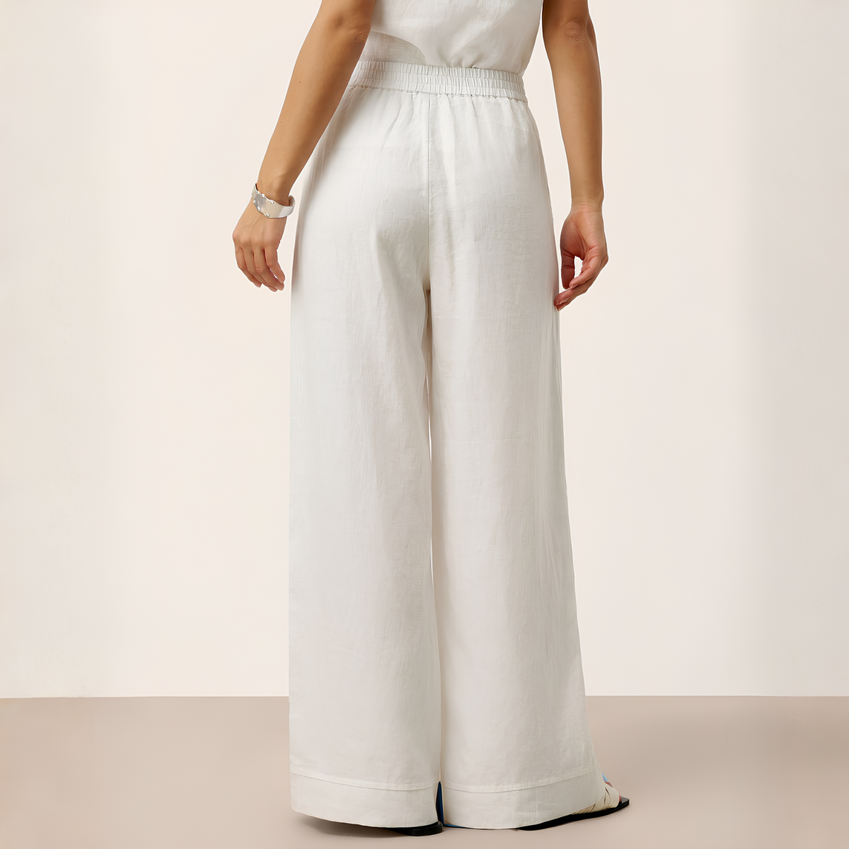 Vera Pleated Linen Trousers