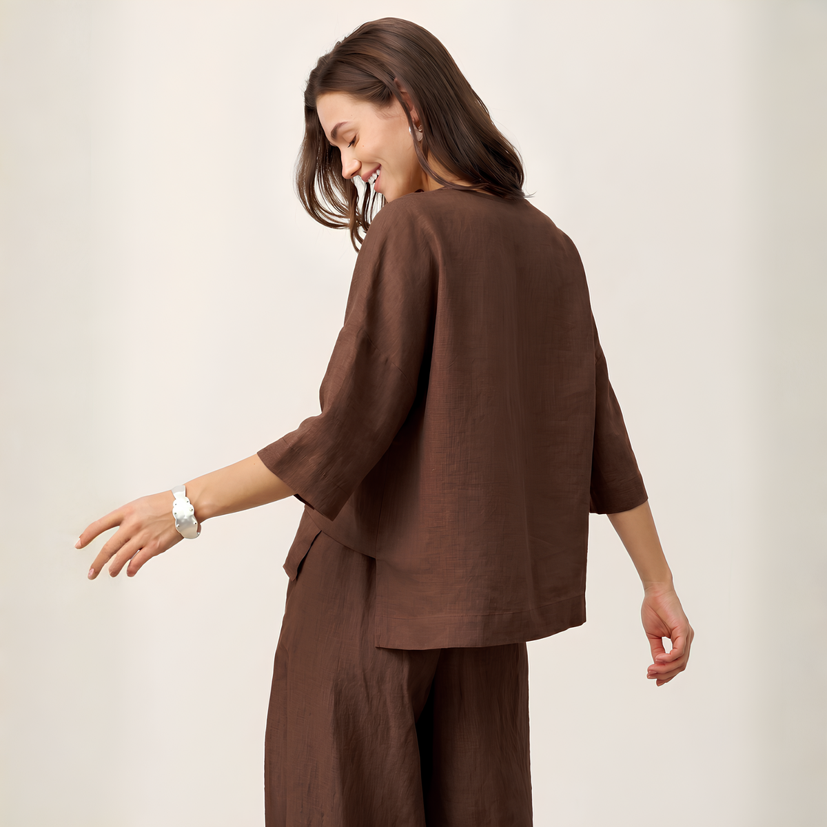 Viola Layered Linen Overtop