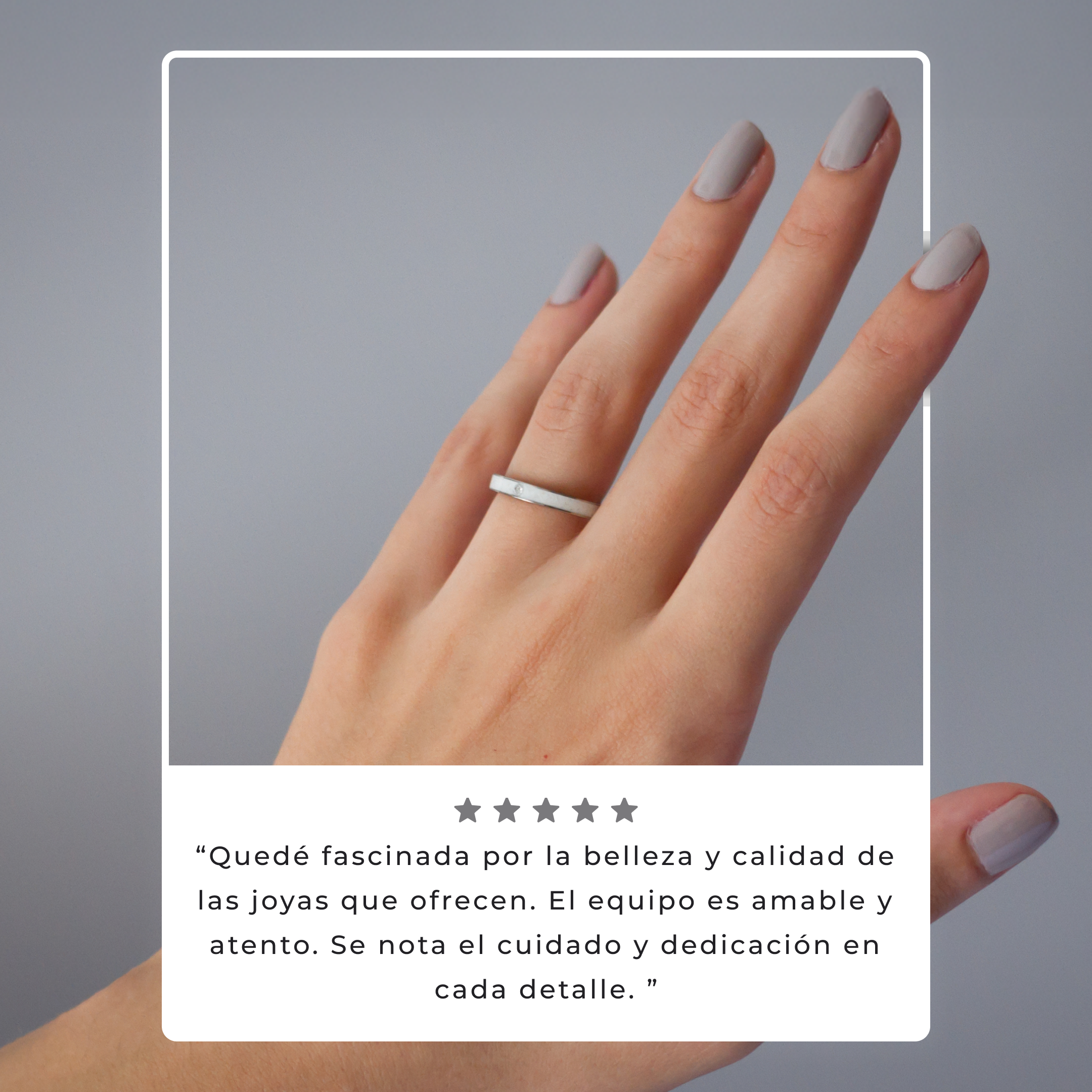 Anillo carrara classic con cristal