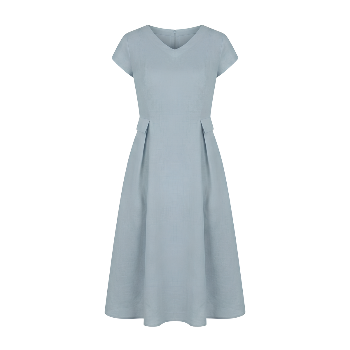 Alexa V-Neck Linen Dress