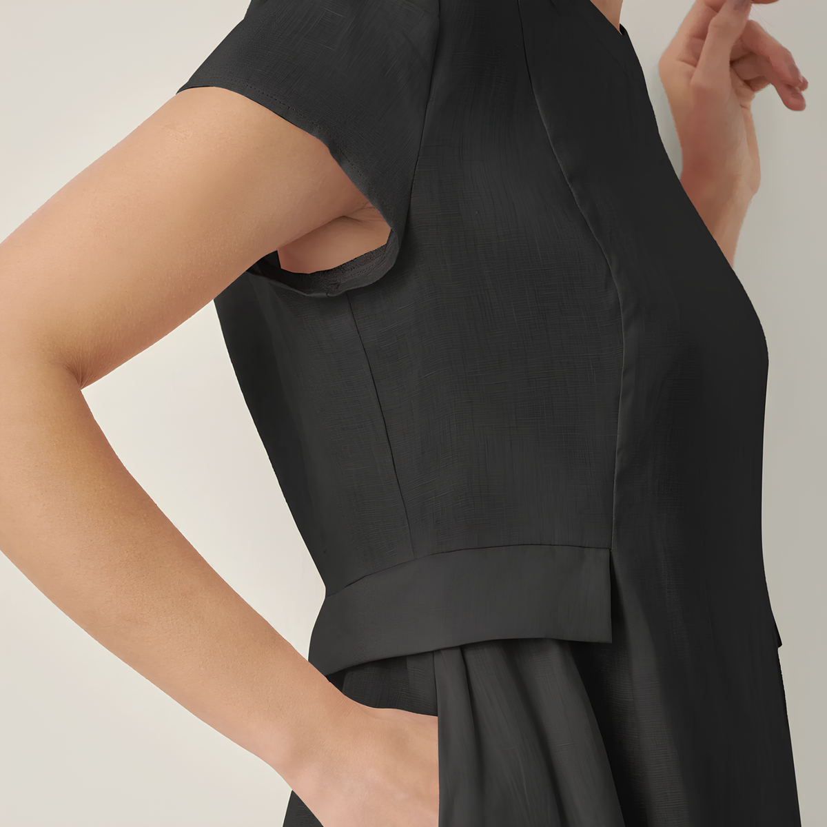 Alexa V-Neck Linen Dress