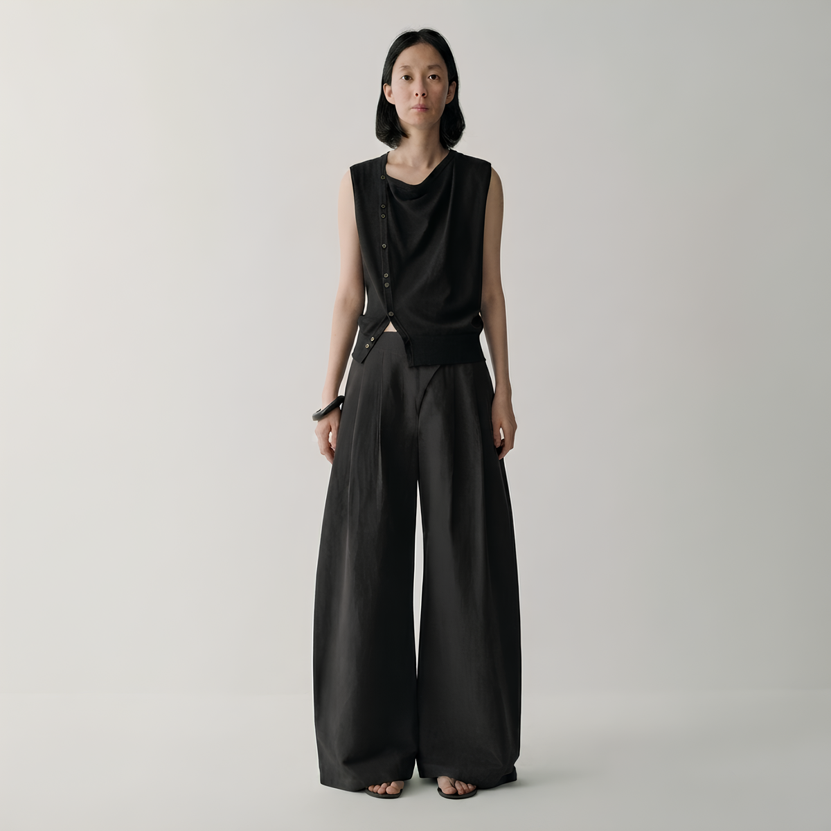 Amme Pantalon en coton et lin