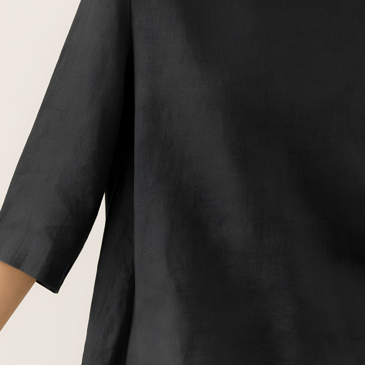 Anna Asymmetric Linen Top