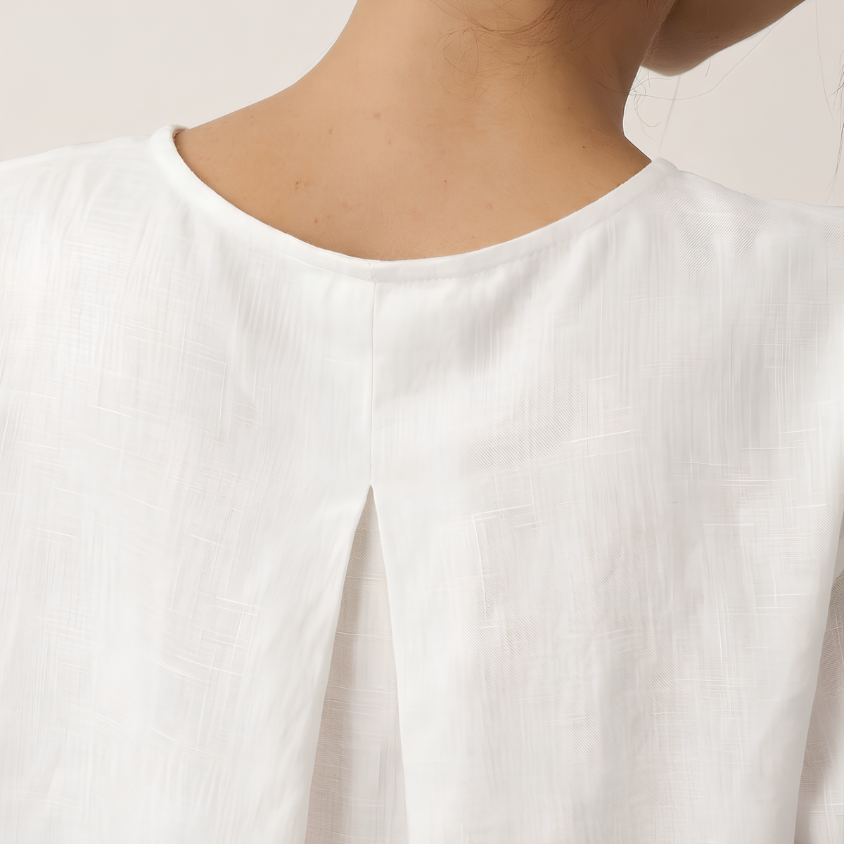Anna Asymmetric Linen Top