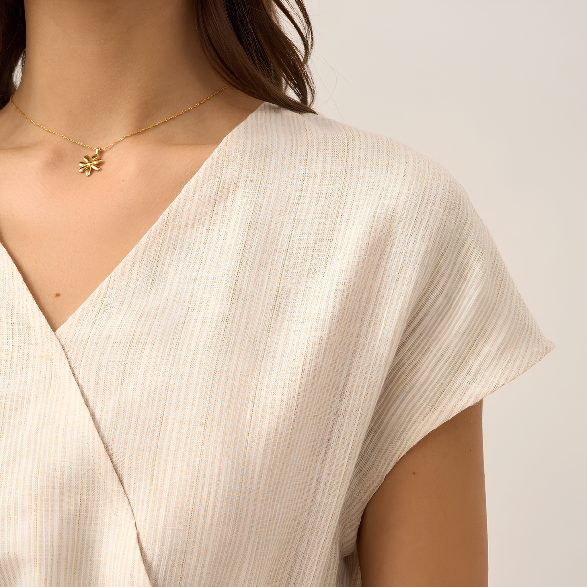 Aria Striped Linen Mini Dress