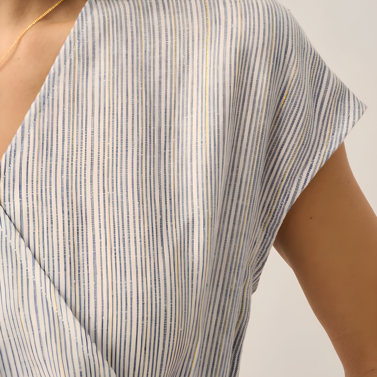 Aria Striped Linen Mini Dress