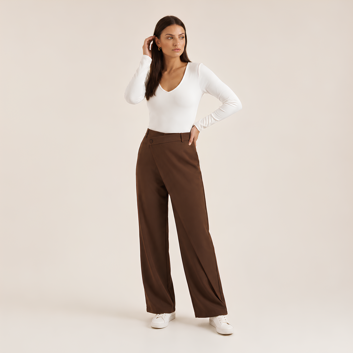 Asymmetrical Tailored Pants