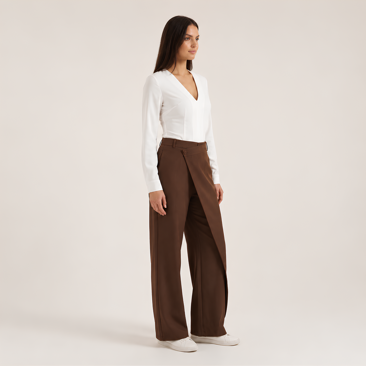 Asymmetrical Tailored Pants