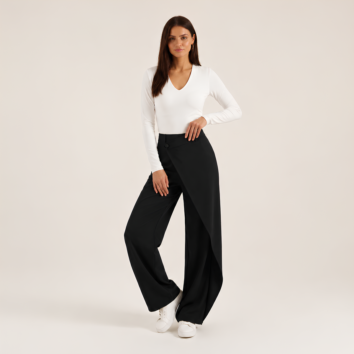 Asymmetrical Tailored Pants