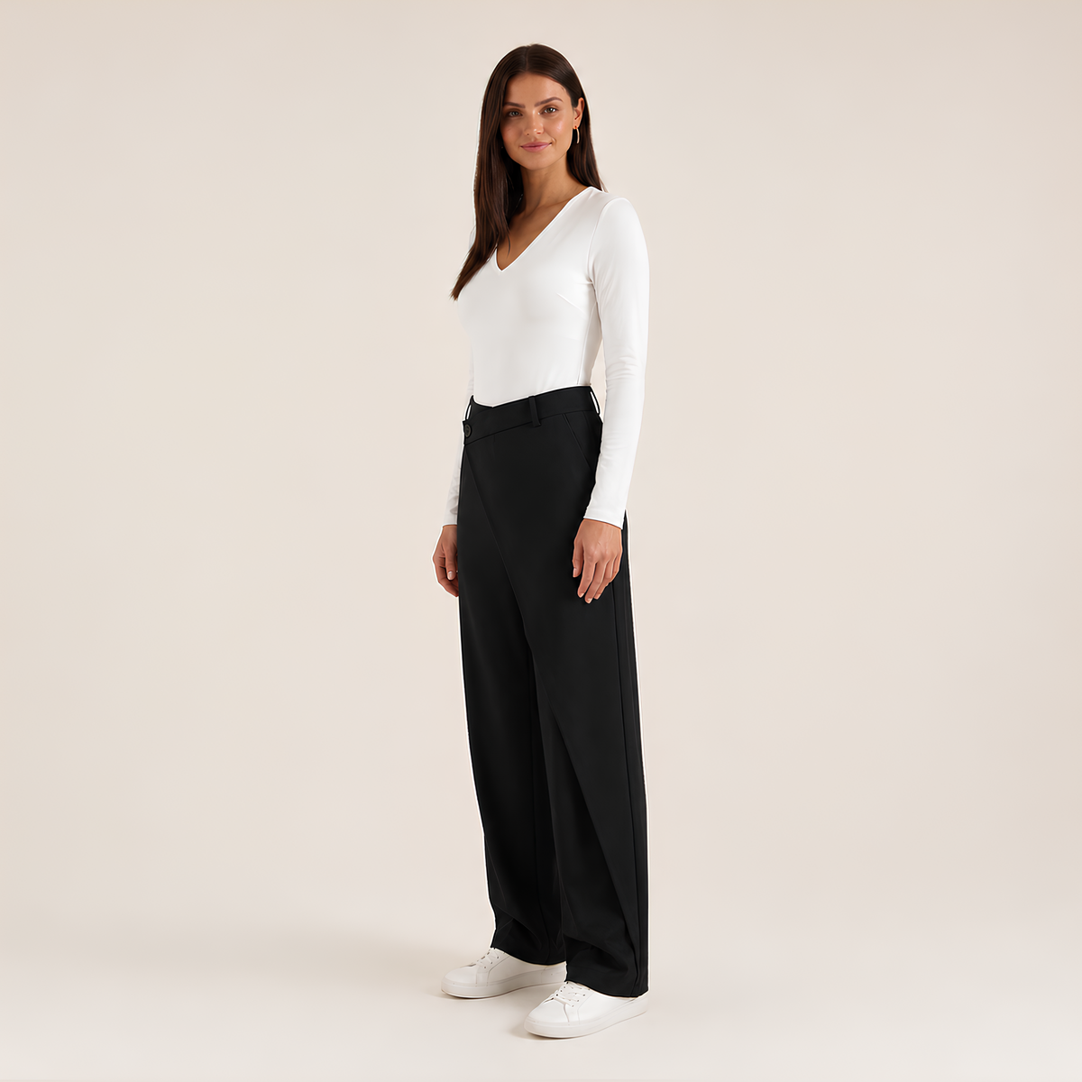 Asymmetrical Tailored Pants