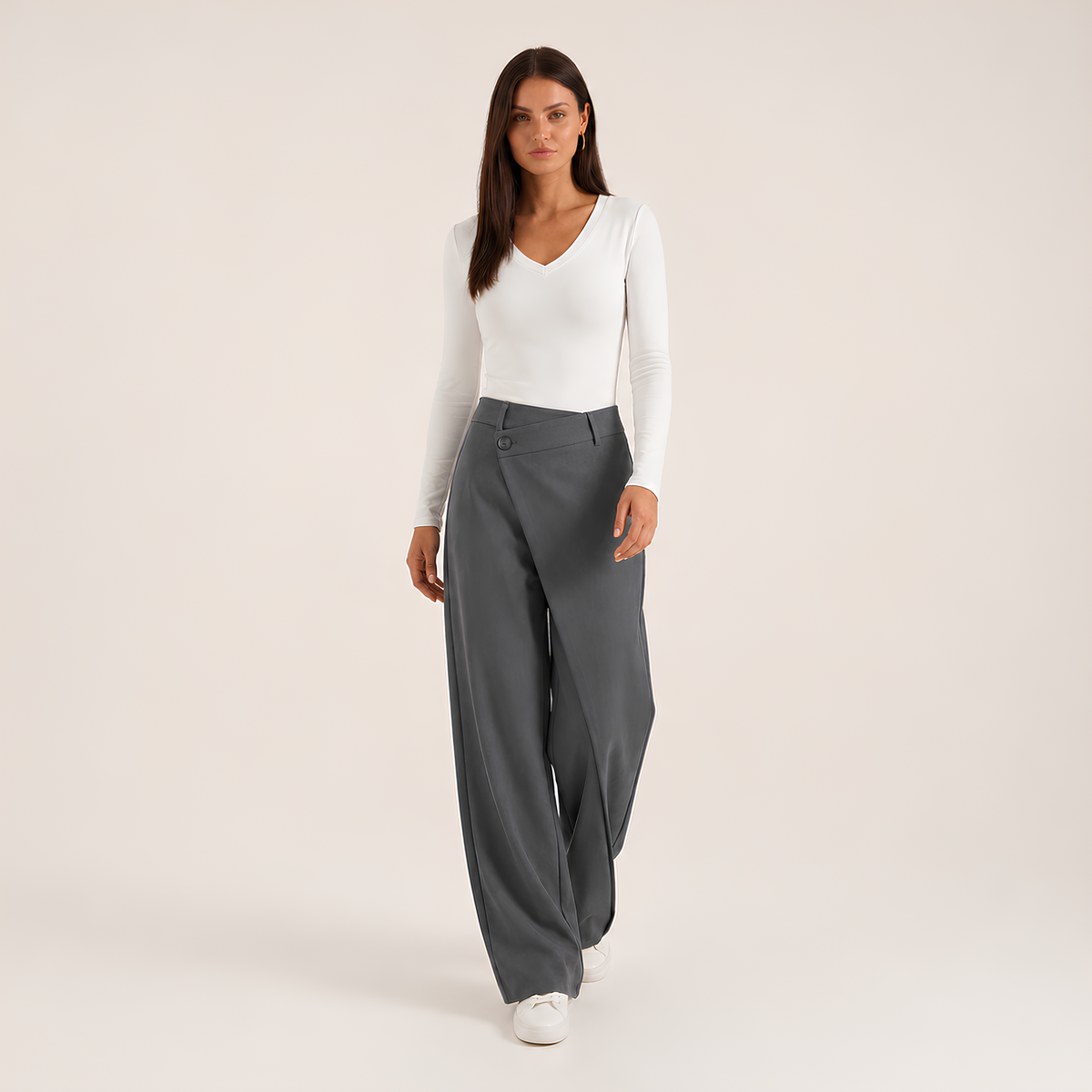 Asymmetrical Tailored Pants