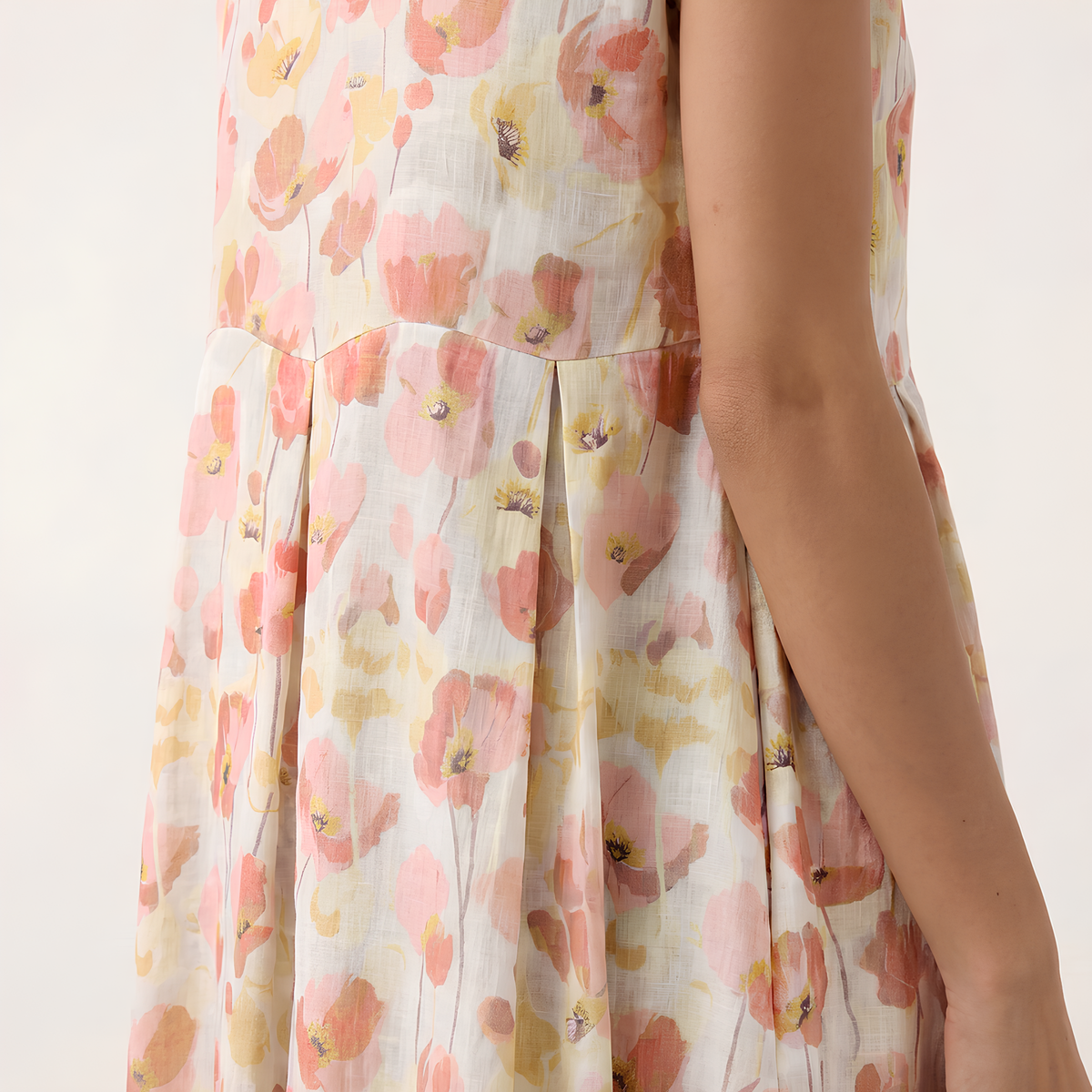 Carnation Linen Maxi Dress