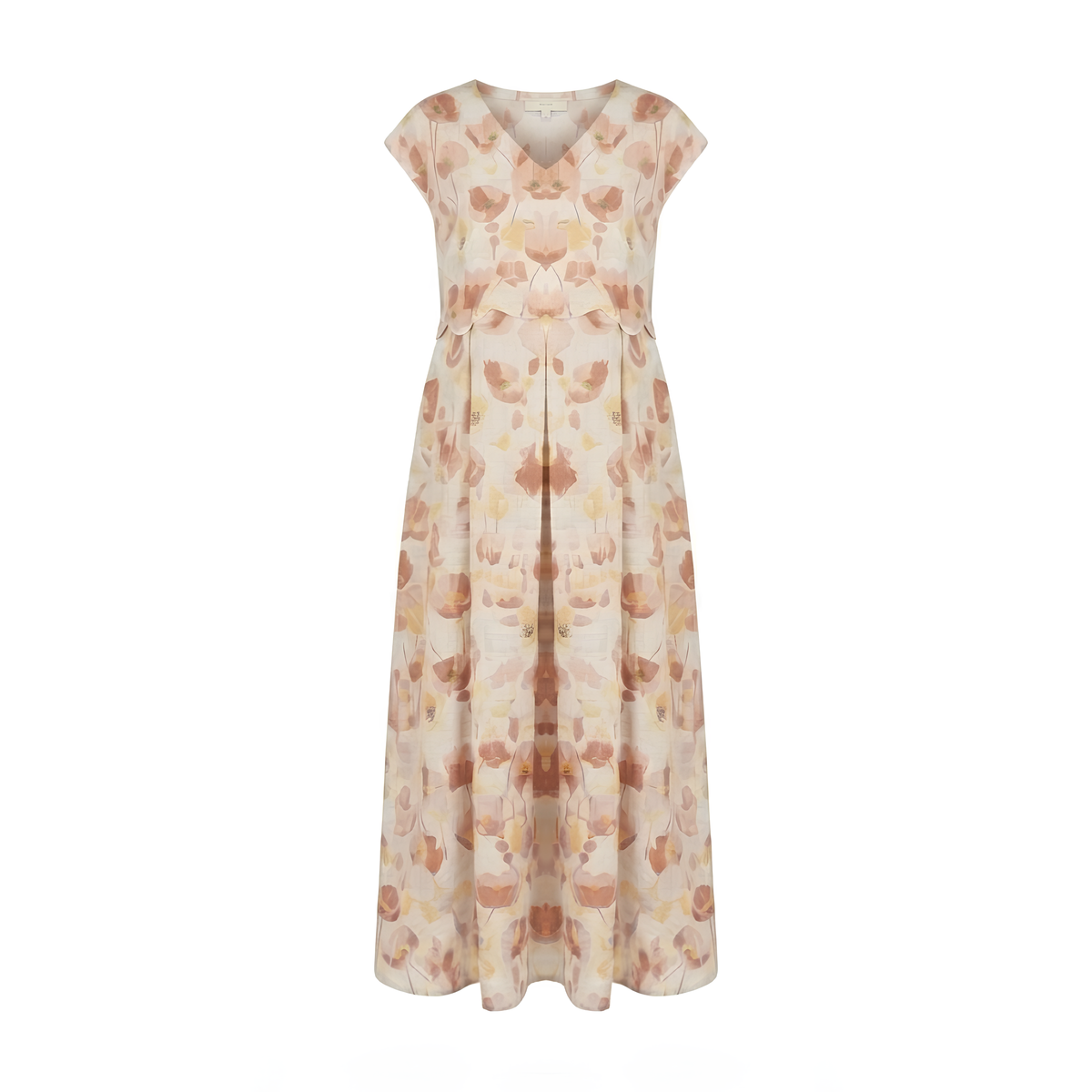 Carnation Linen Maxi Dress