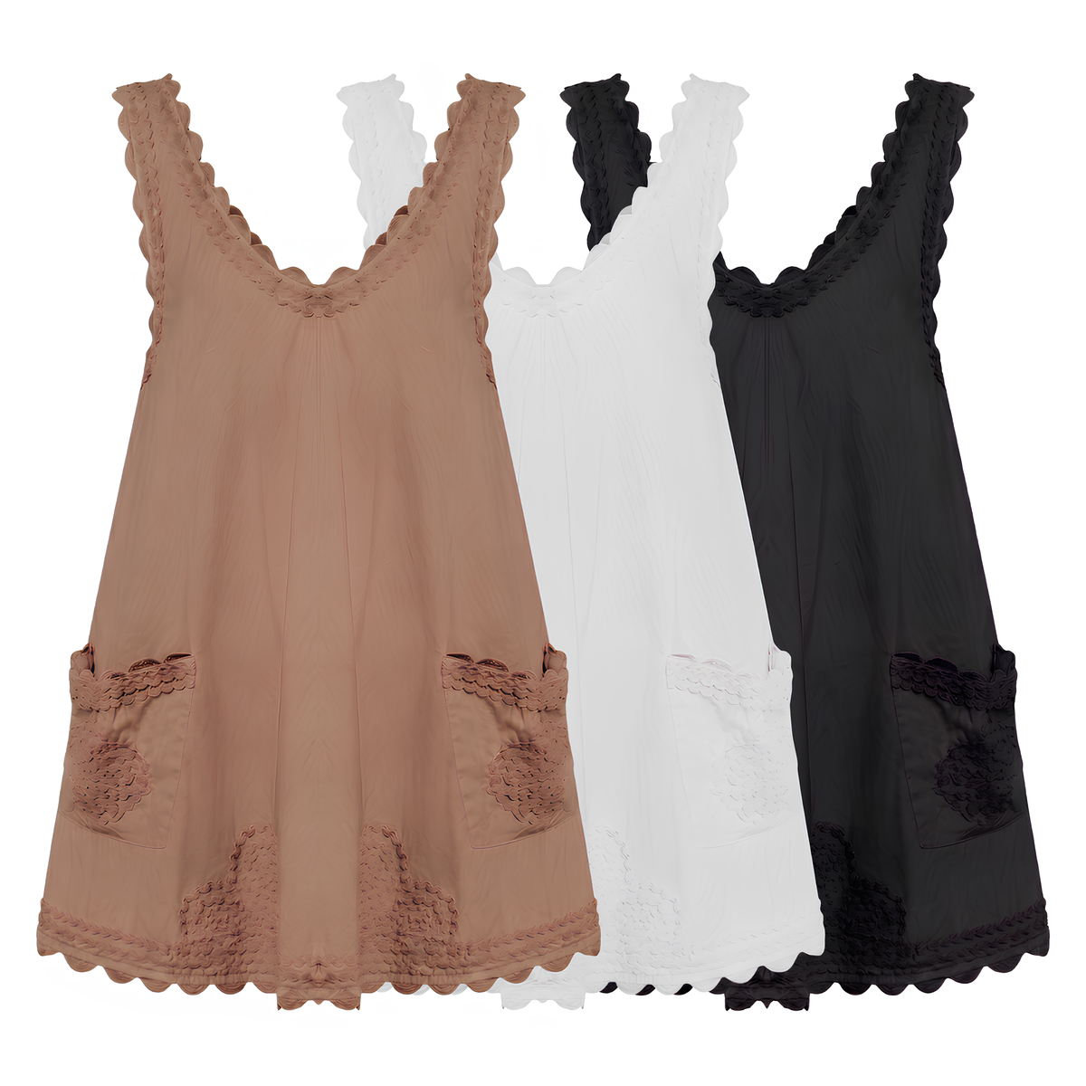 Hibiscus Ric Rac Poplin Dress