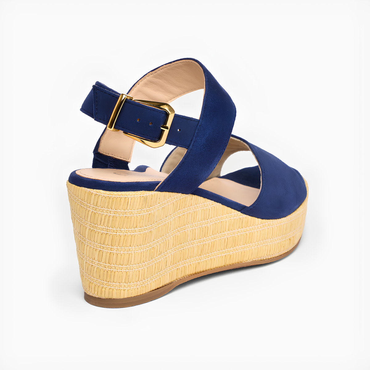 Eloise Navy Suede Wedges