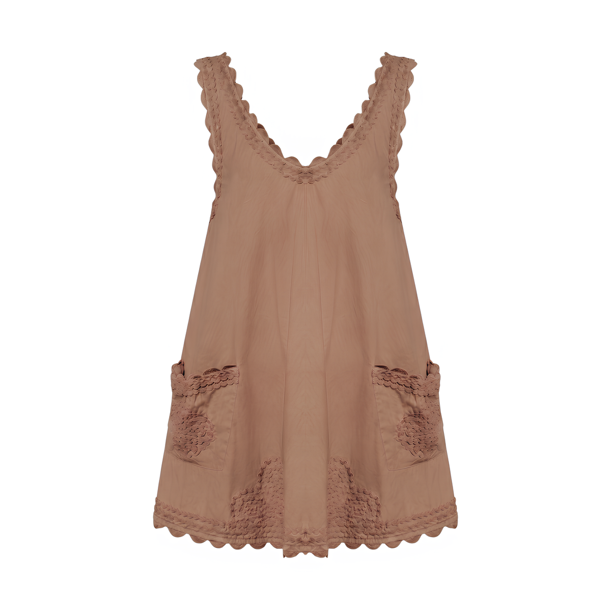 Hibiscus Ric Rac Poplin Dress