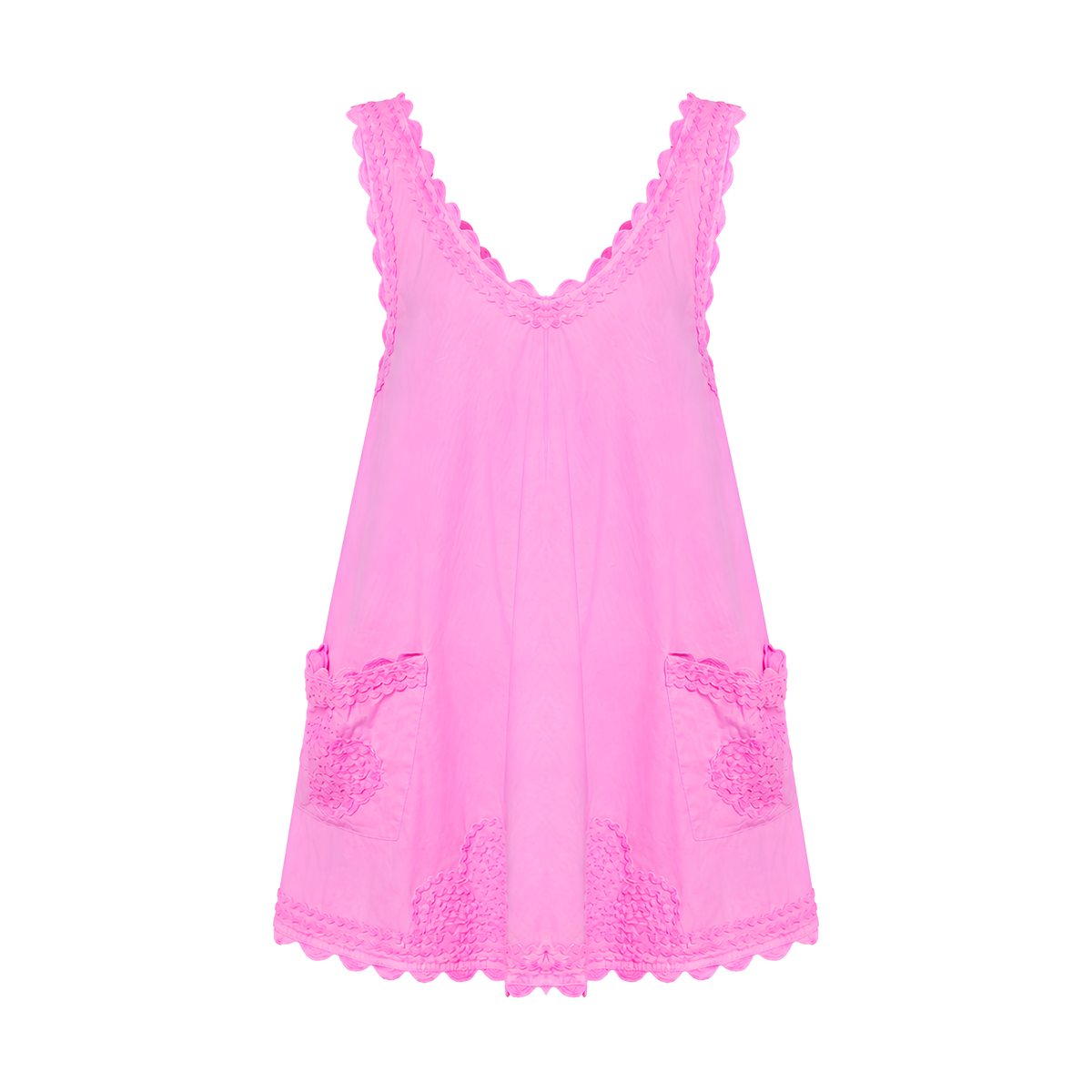 Hibiscus Ric Rac Poplin Dress