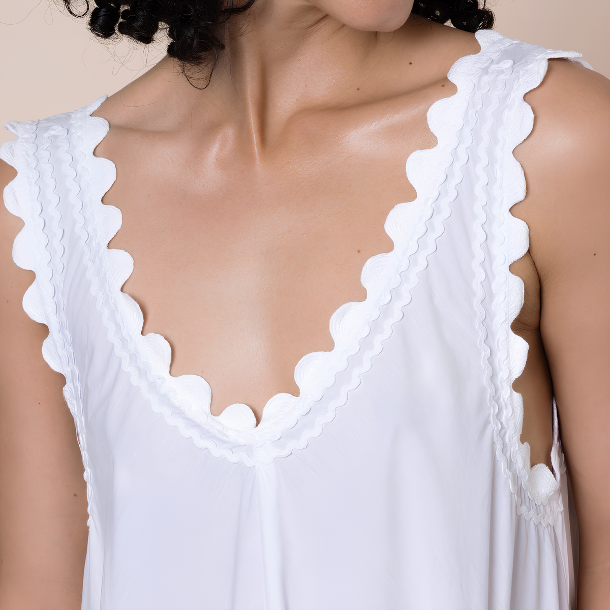 Hibiscus Ric Rac Poplin Dress