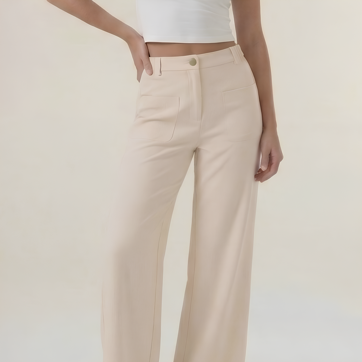 High Waist Corduroy Pants