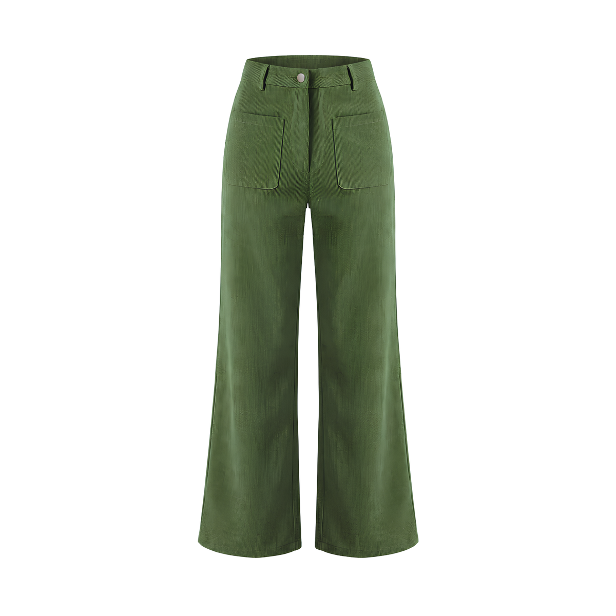 High Waist Corduroy Pants