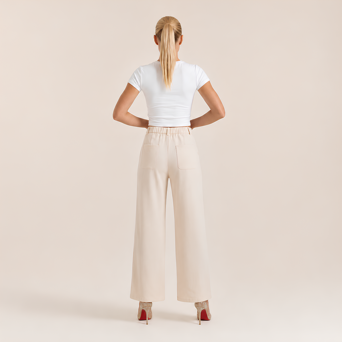 High Waist Corduroy Pants