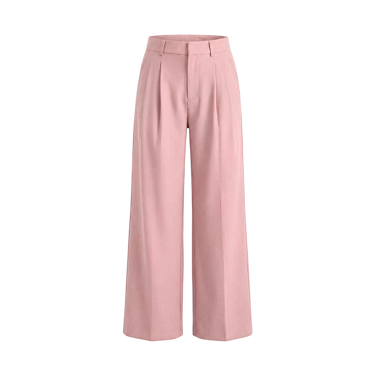 High Waist Linen Blend Pants