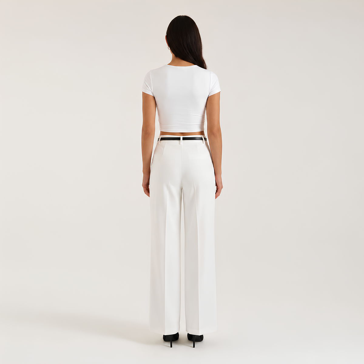 High Waist Tailored Pants