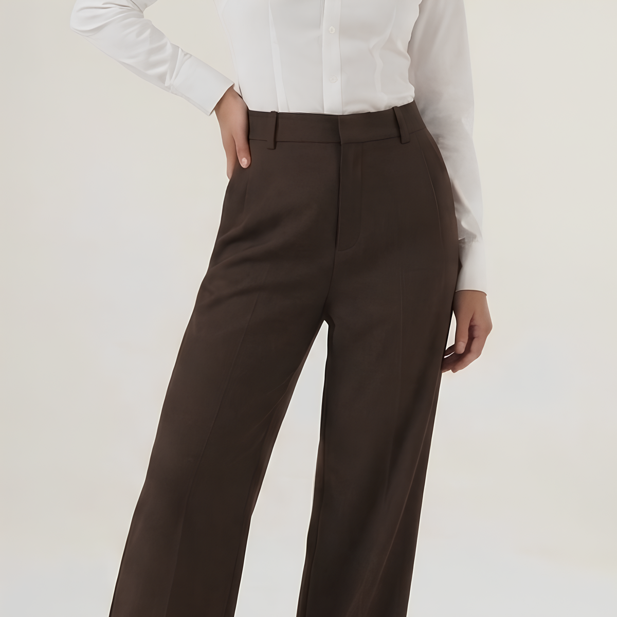 High Waist Tailored Pants