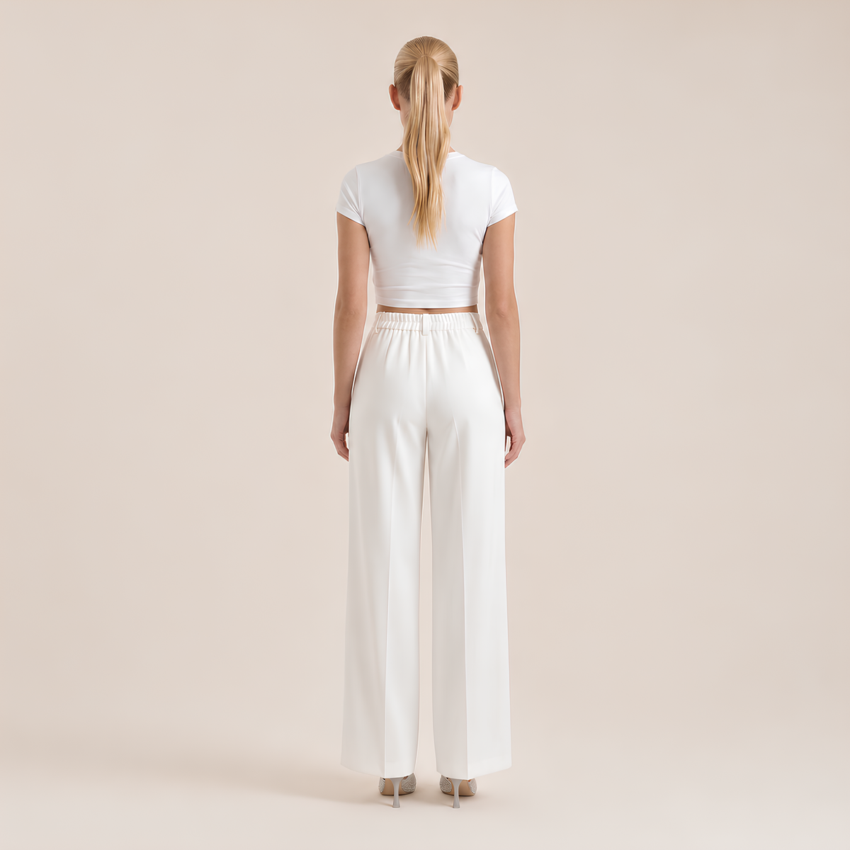 High Waist Tailored Pants