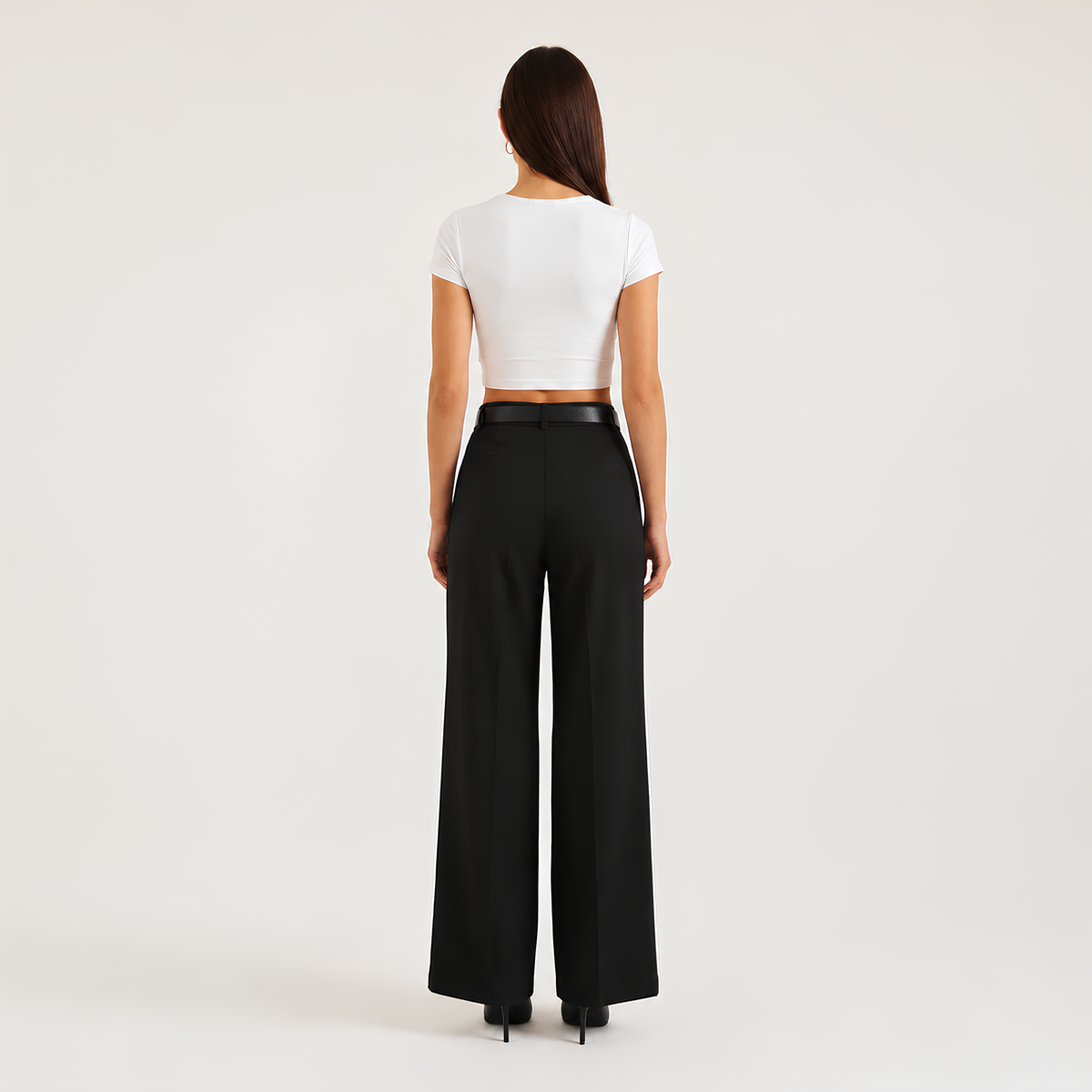 High Waist Tailored Pants
