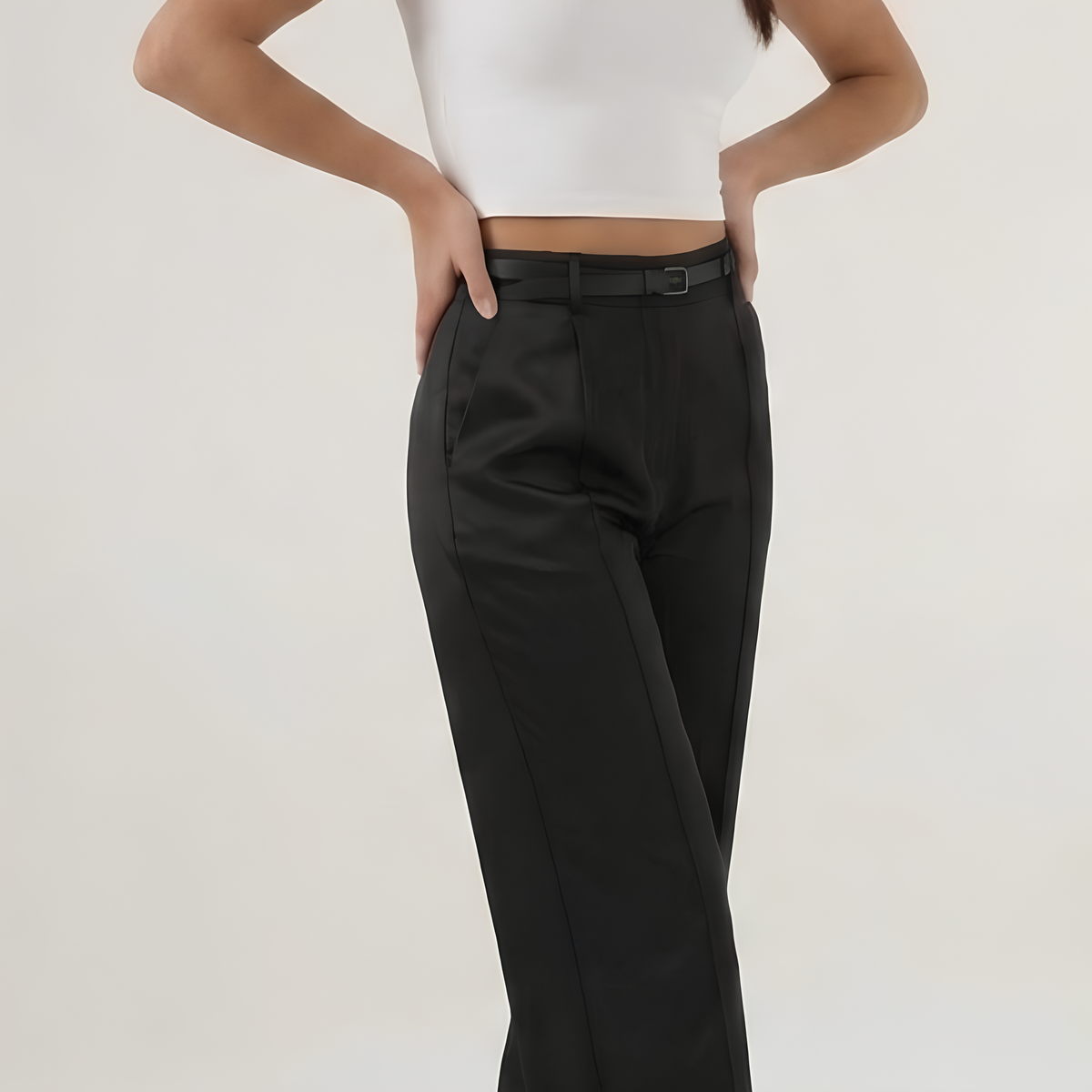 High Waist Tailored Pants
