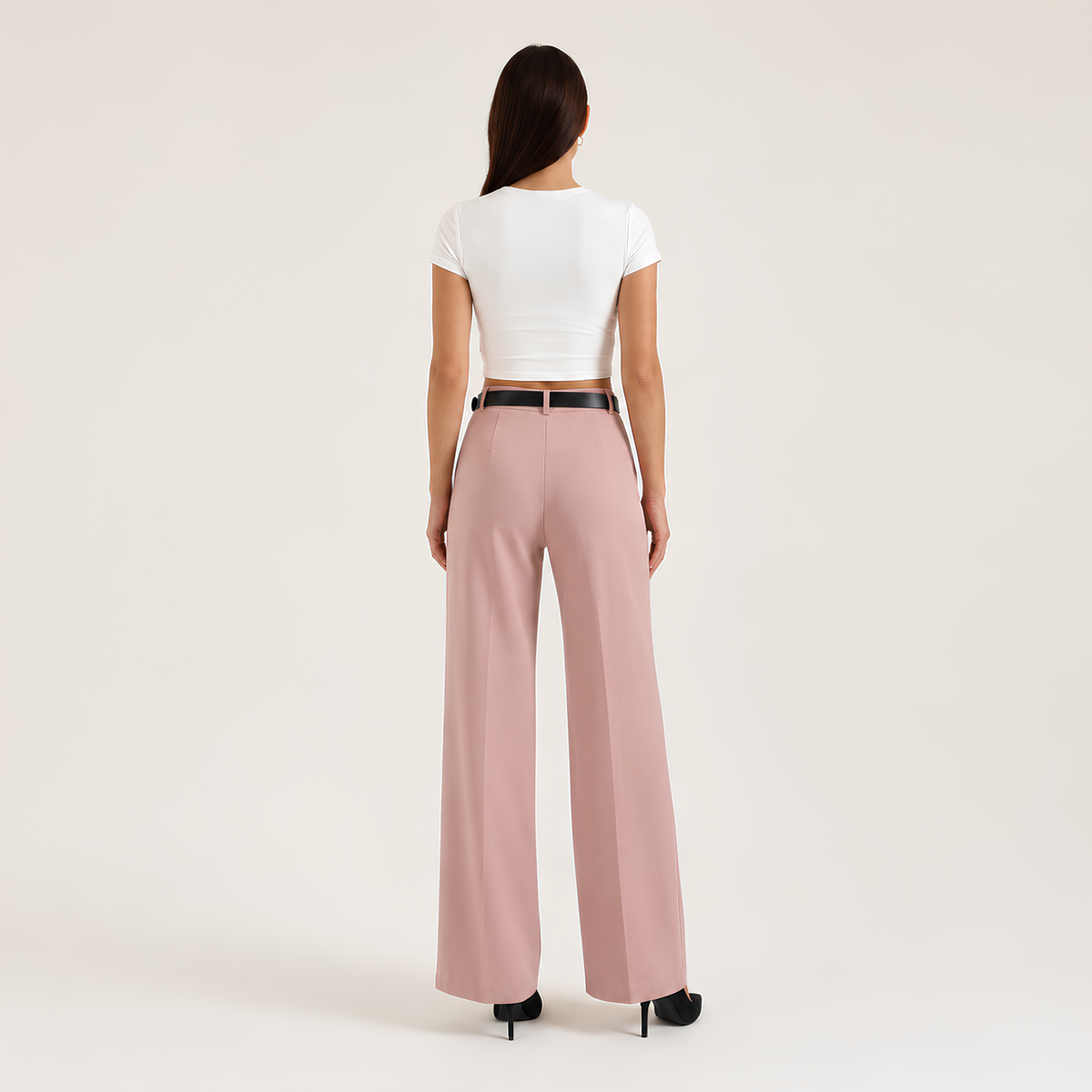 High Waist Tailored Pants