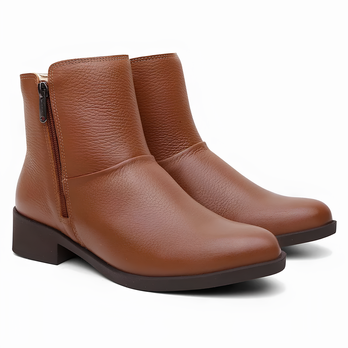 Minimal Leather Ankle Boots